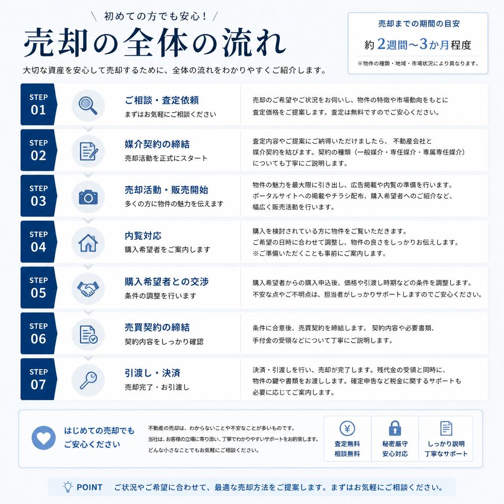 マンション売却の流れ