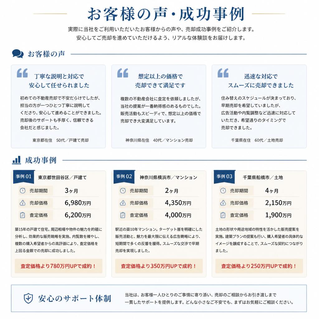 お客様の声・成功事例