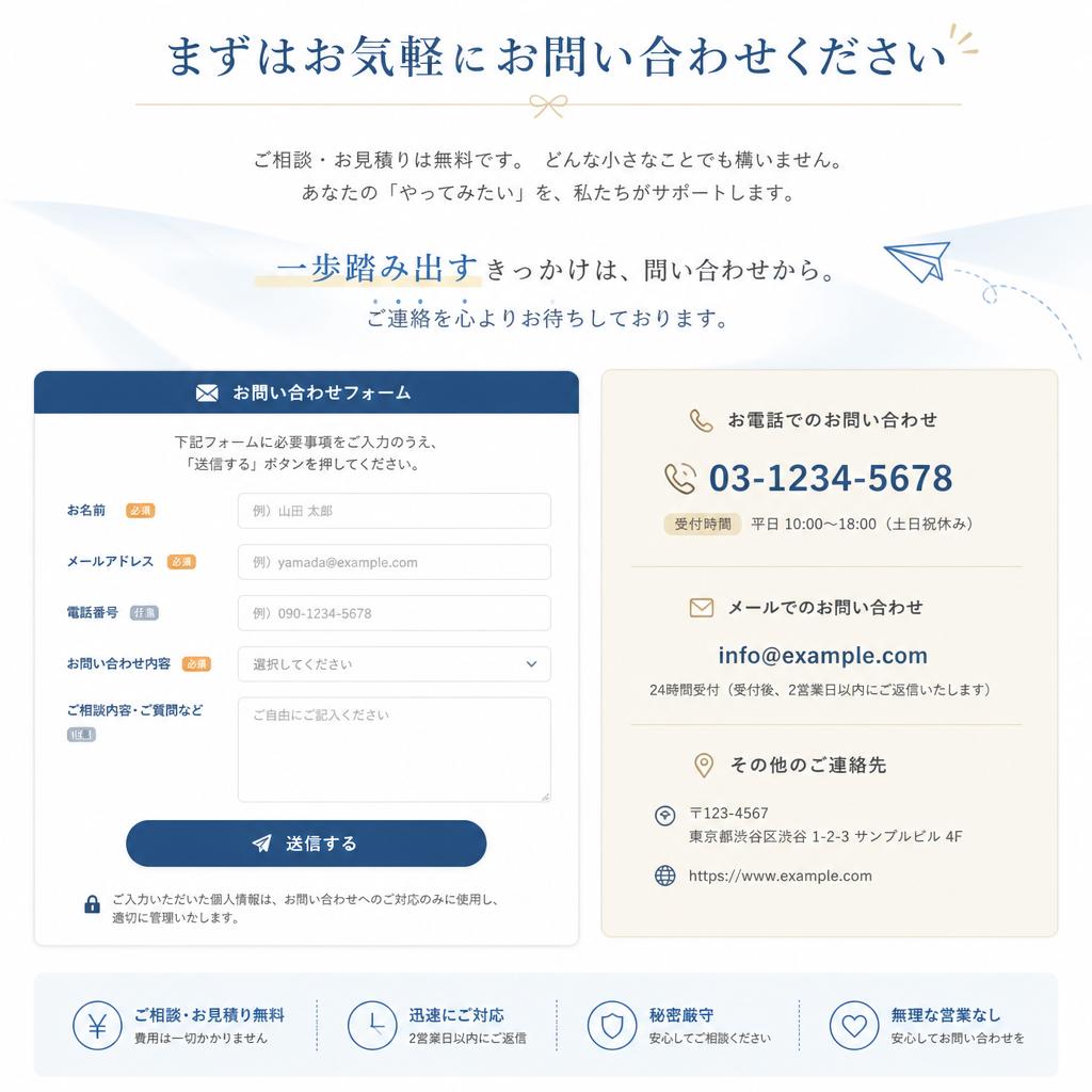 7. お問い合わせ・無料相談のご案内
