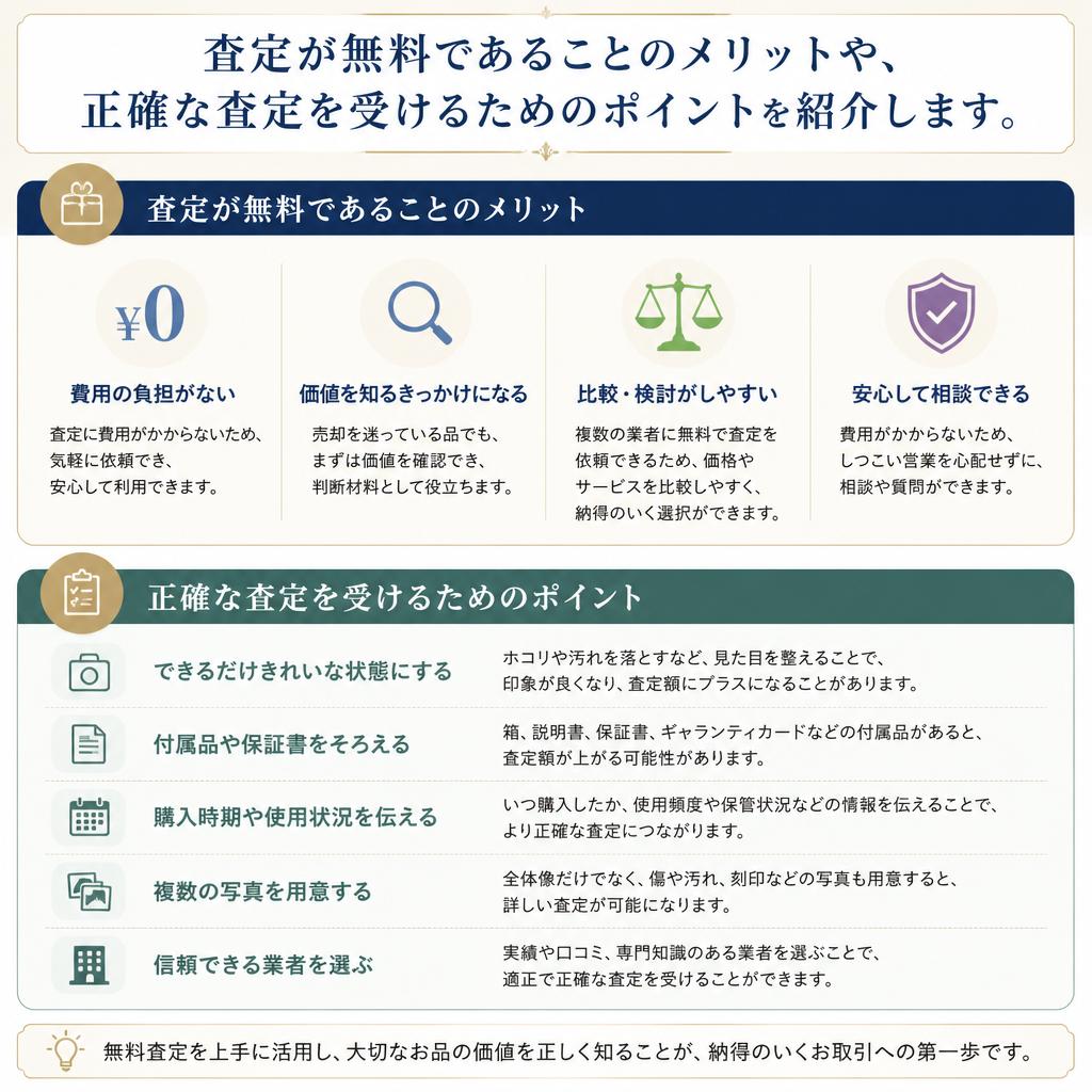 無料査定を受けるメリット