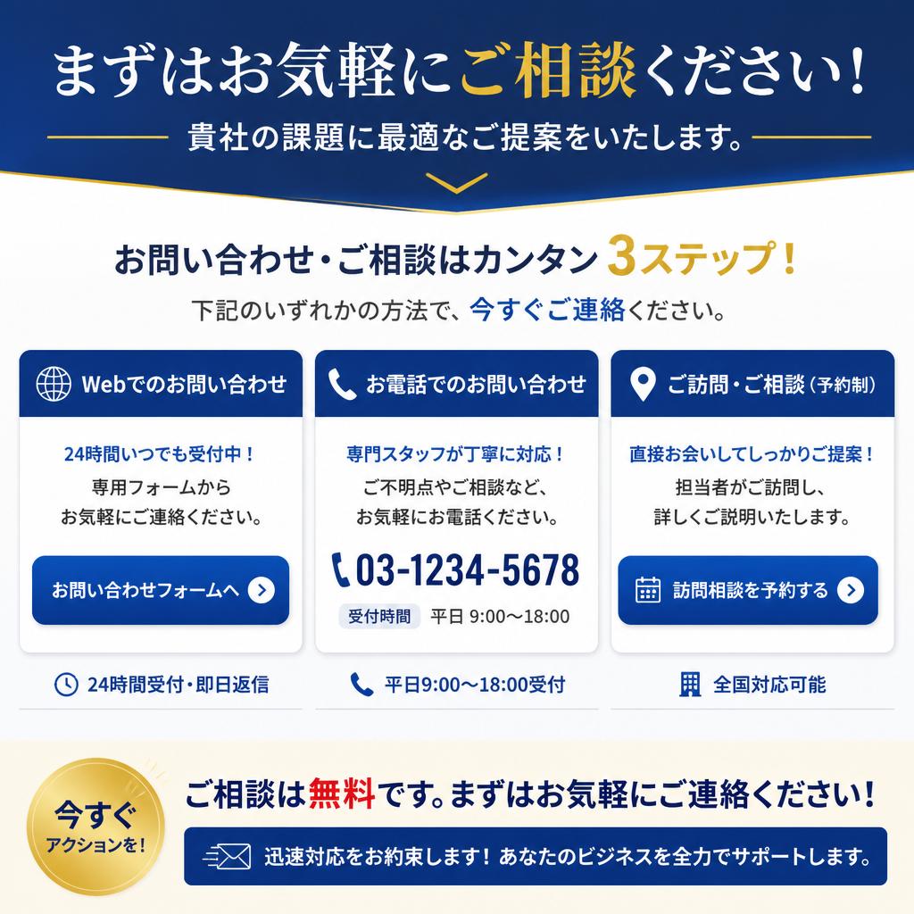 今すぐお問い合わせ！