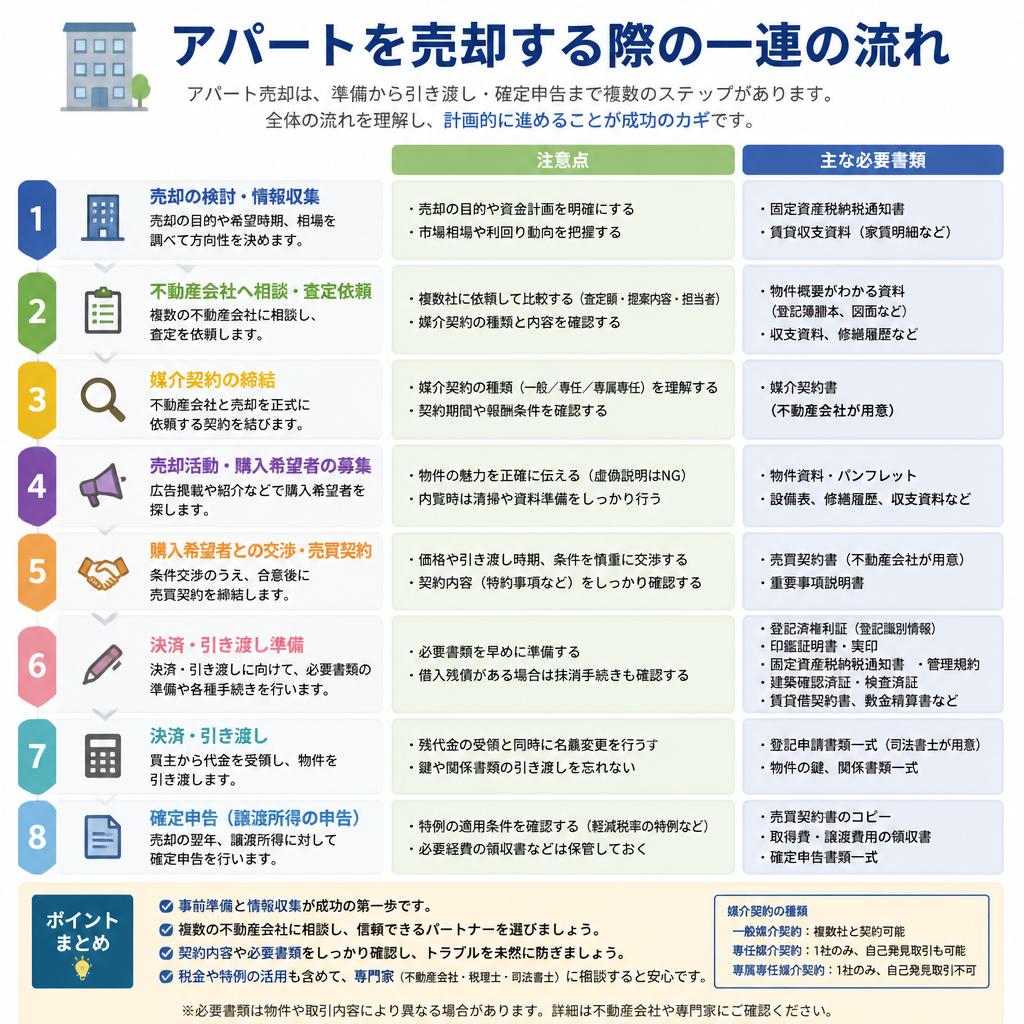 アパート売却の流れ