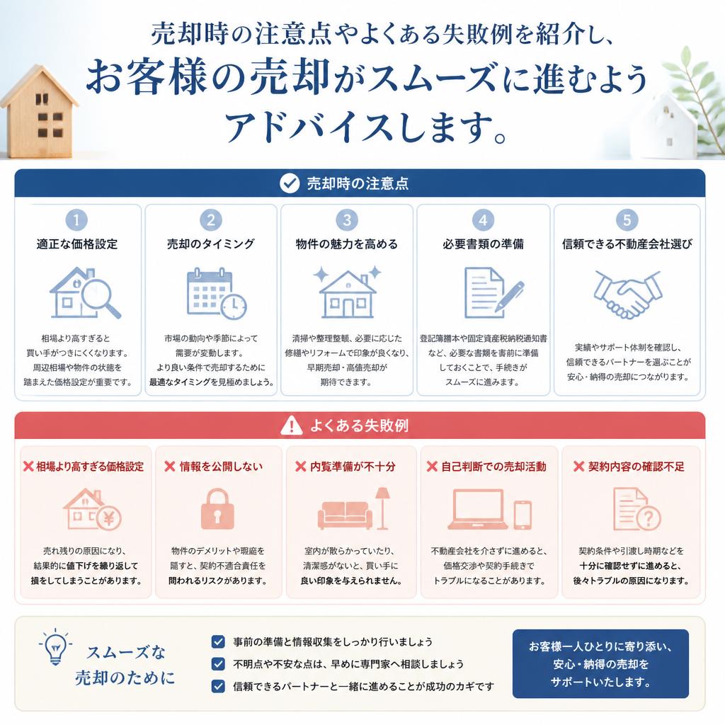 4. 売却の際に注意すべきポイント