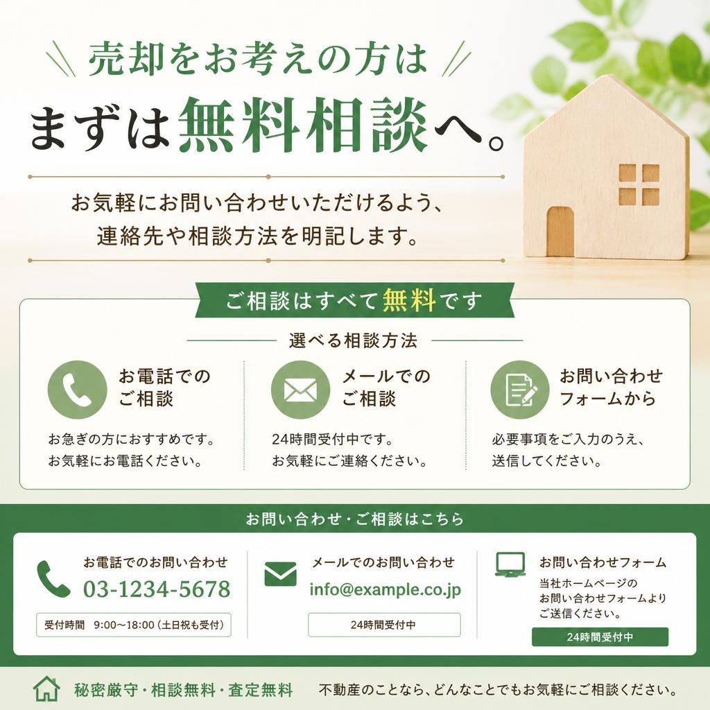 まずは無料相談へ！