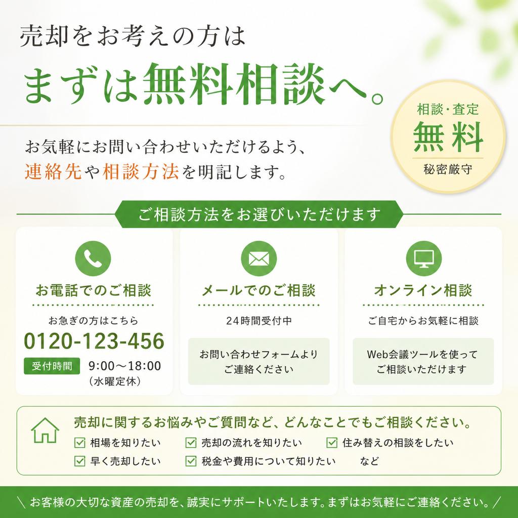 まずは無料相談へ！