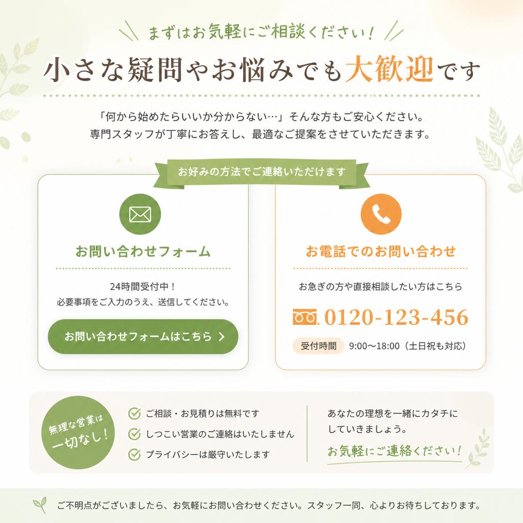 今すぐお問い合わせを！