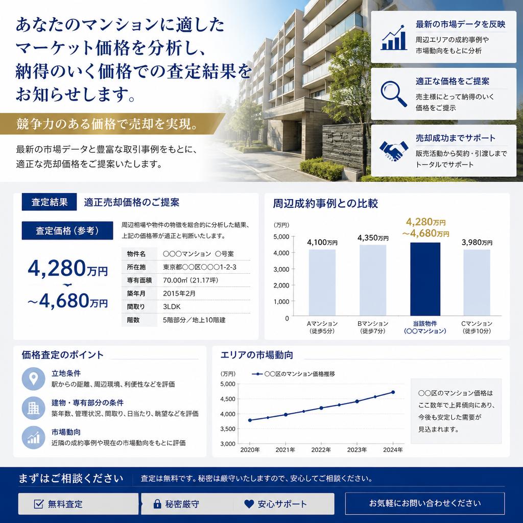 市場分析による最適な価格提示