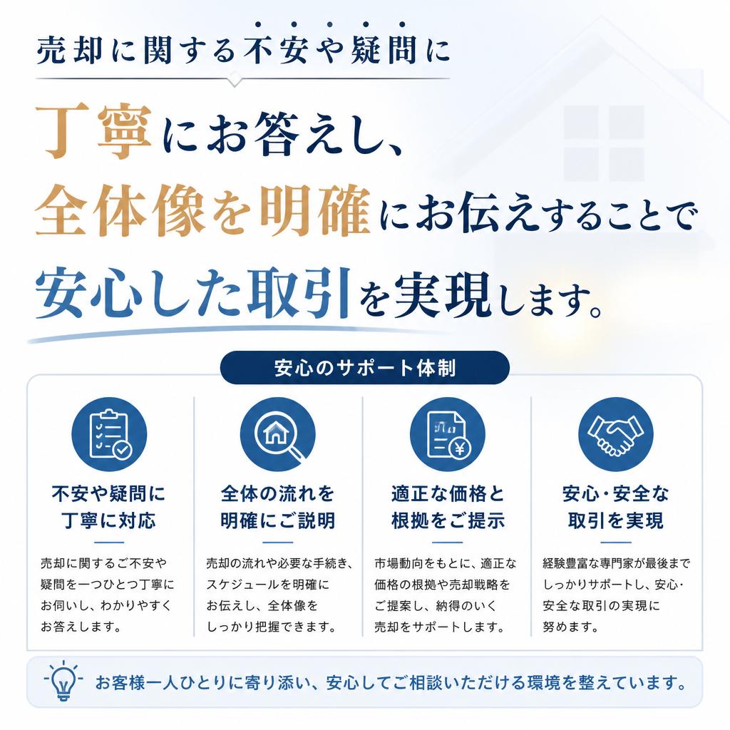 お客様の心配に寄り添うサポート体制