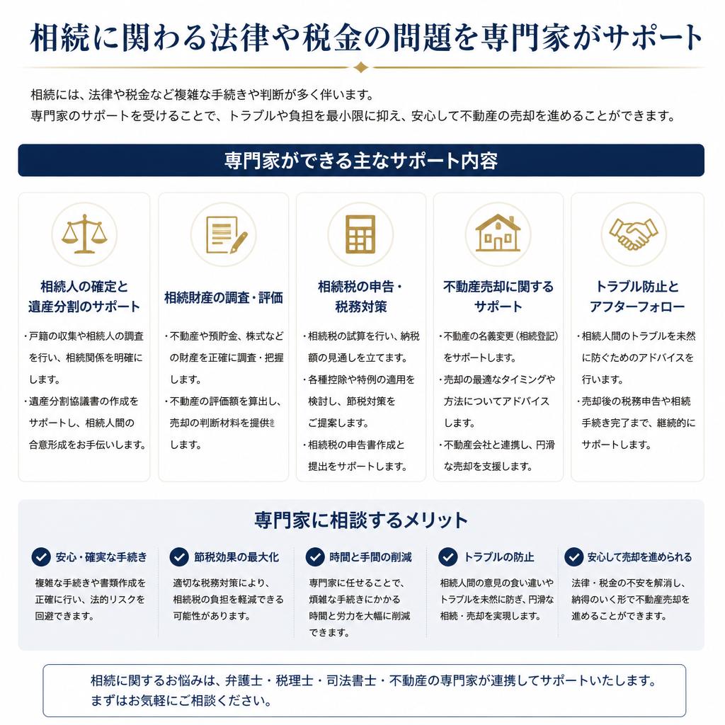 法律や税金のサポート