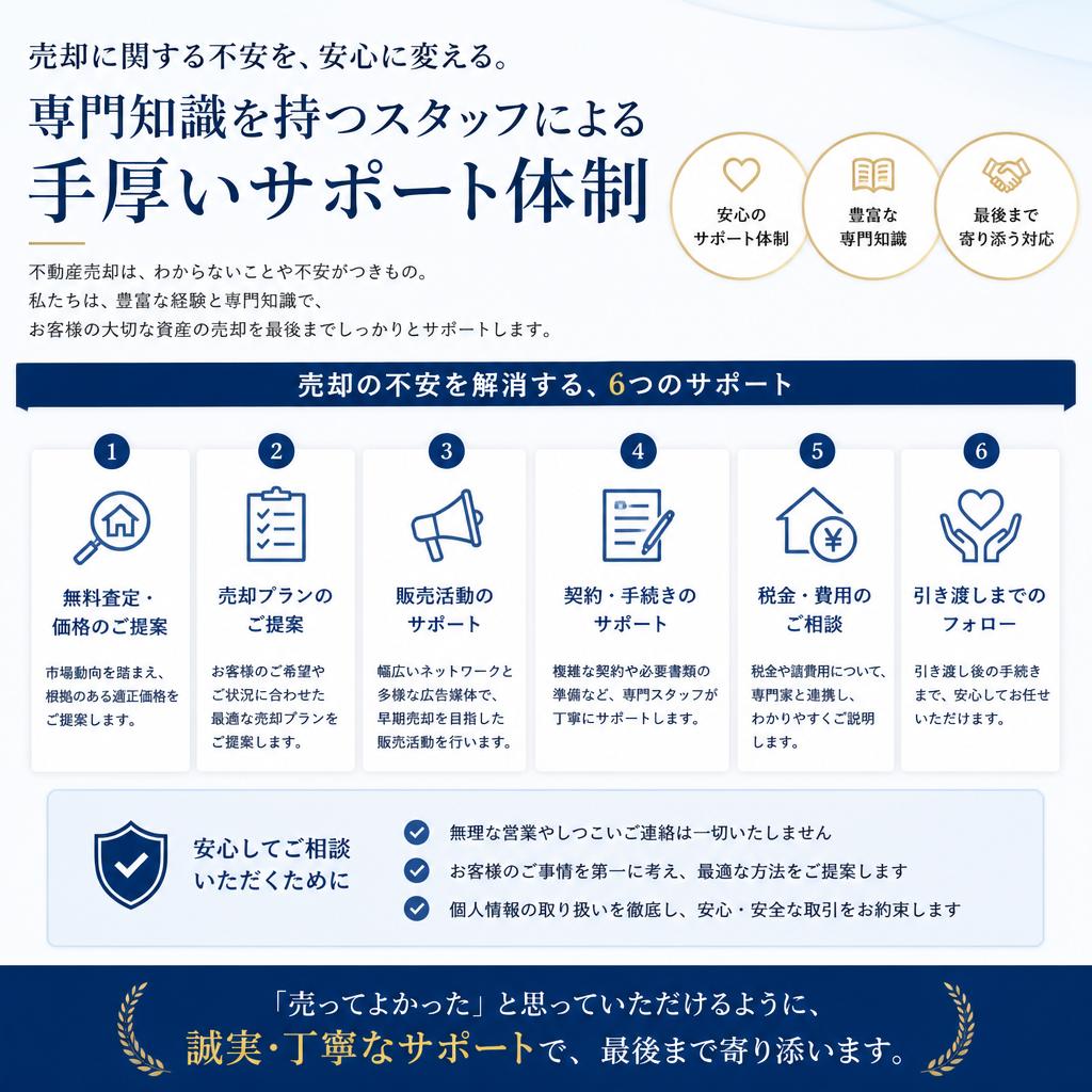 安心のサポート体制