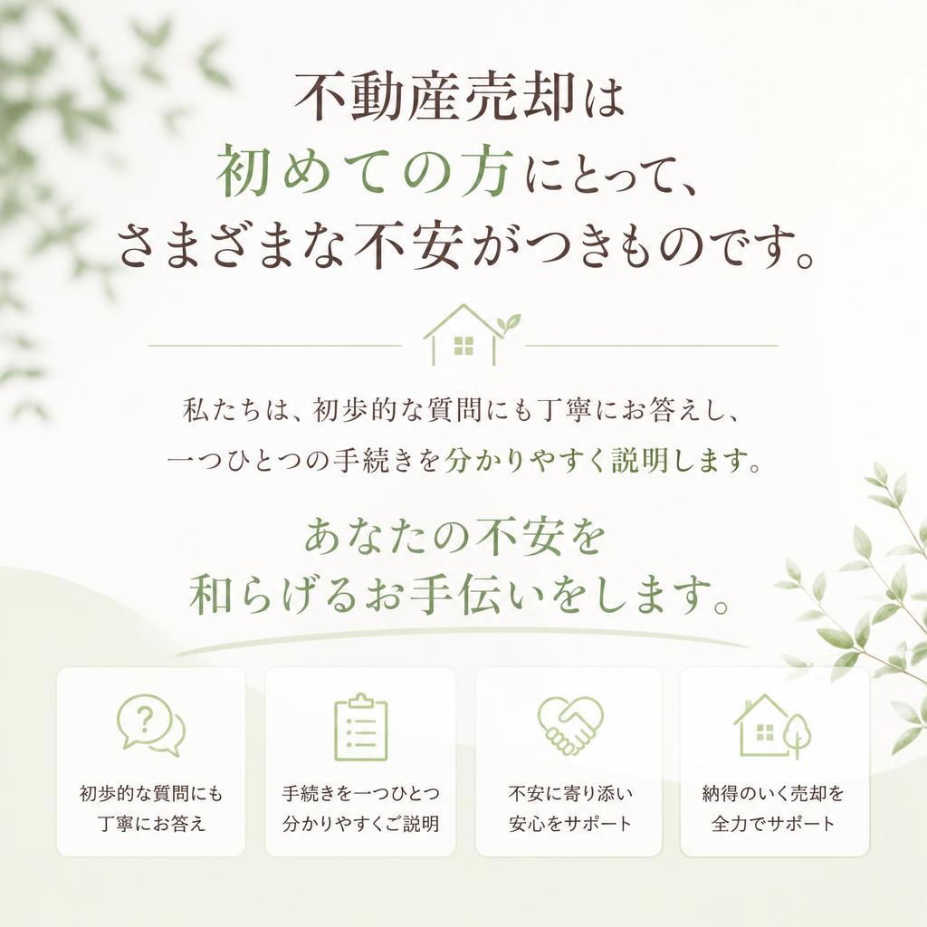 不安を解消するためのサポート体制