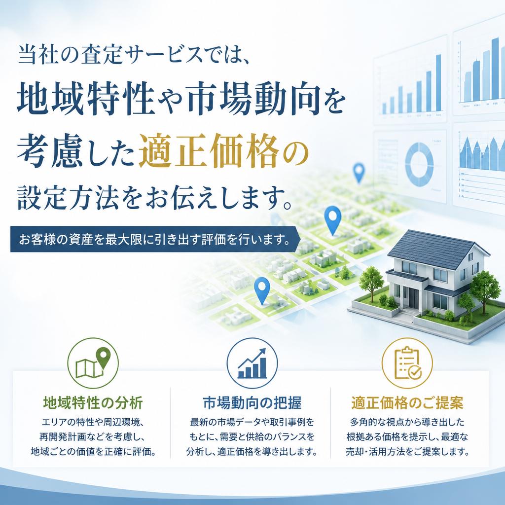 市場の適正価格を導き出す査定サービス