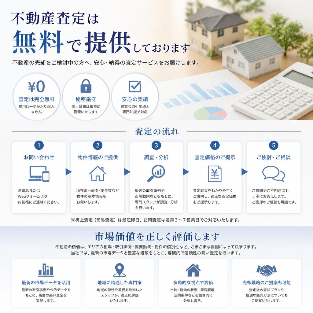 安心の無料査定サービス