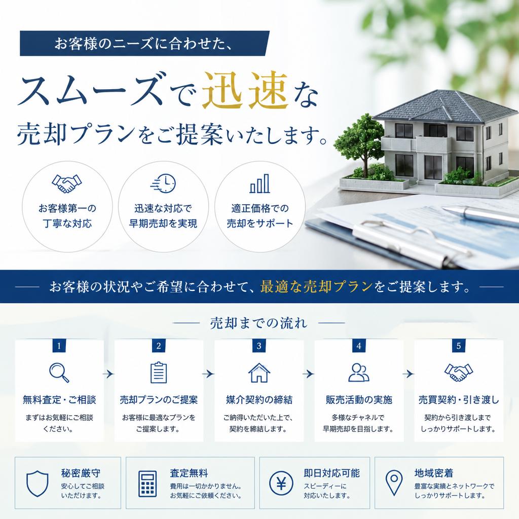 迅速な売却プランをご提案