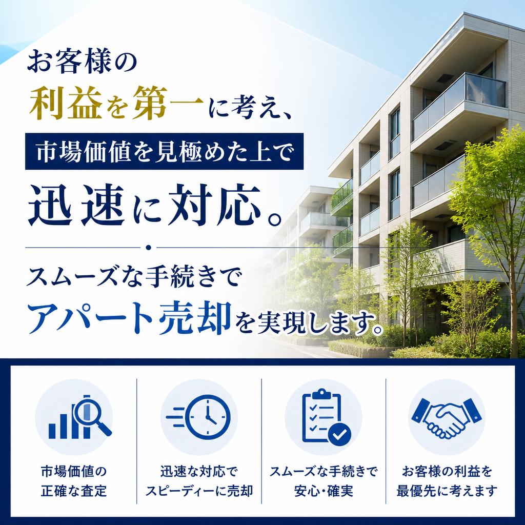 迅速なトランザクションでスムーズな売却