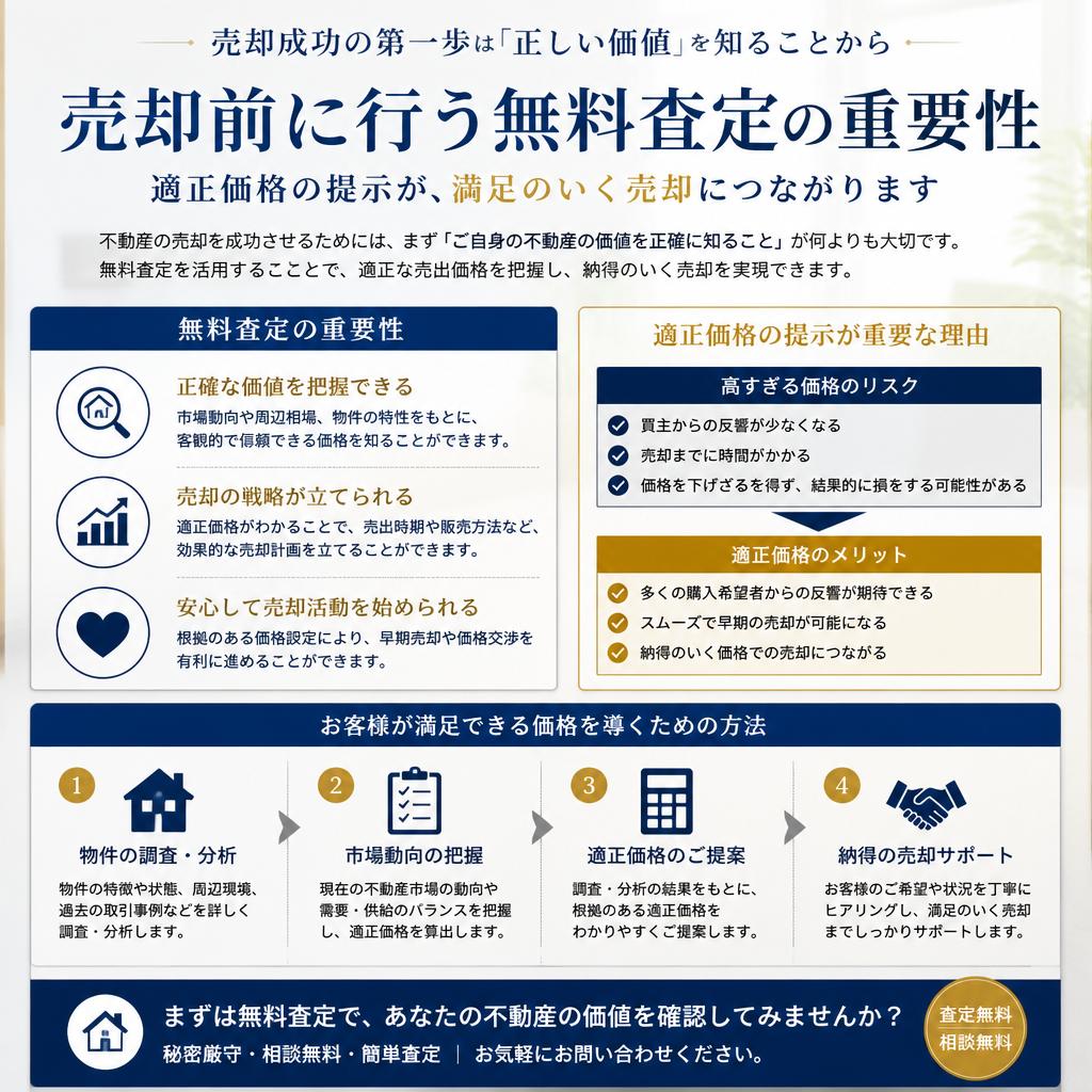 無料査定で適正価格を提示