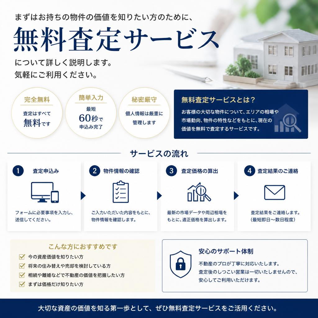 無料査定サービスのご案内