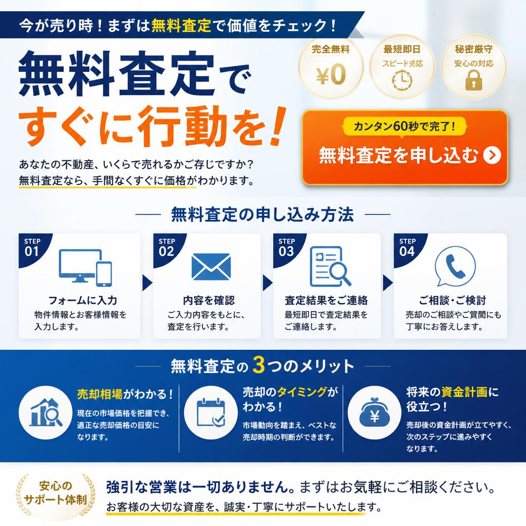 今すぐ無料査定を依頼しよう！