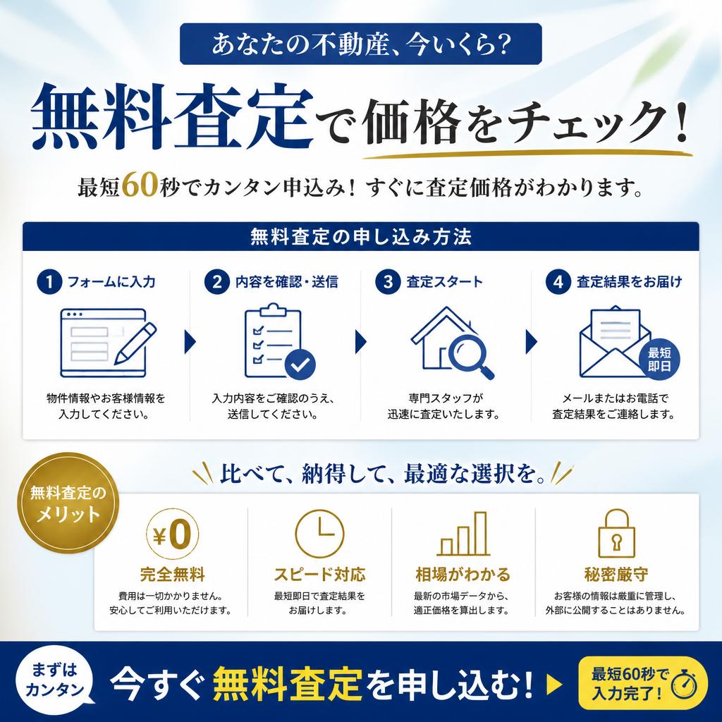 今すぐ無料査定を依頼しよう！