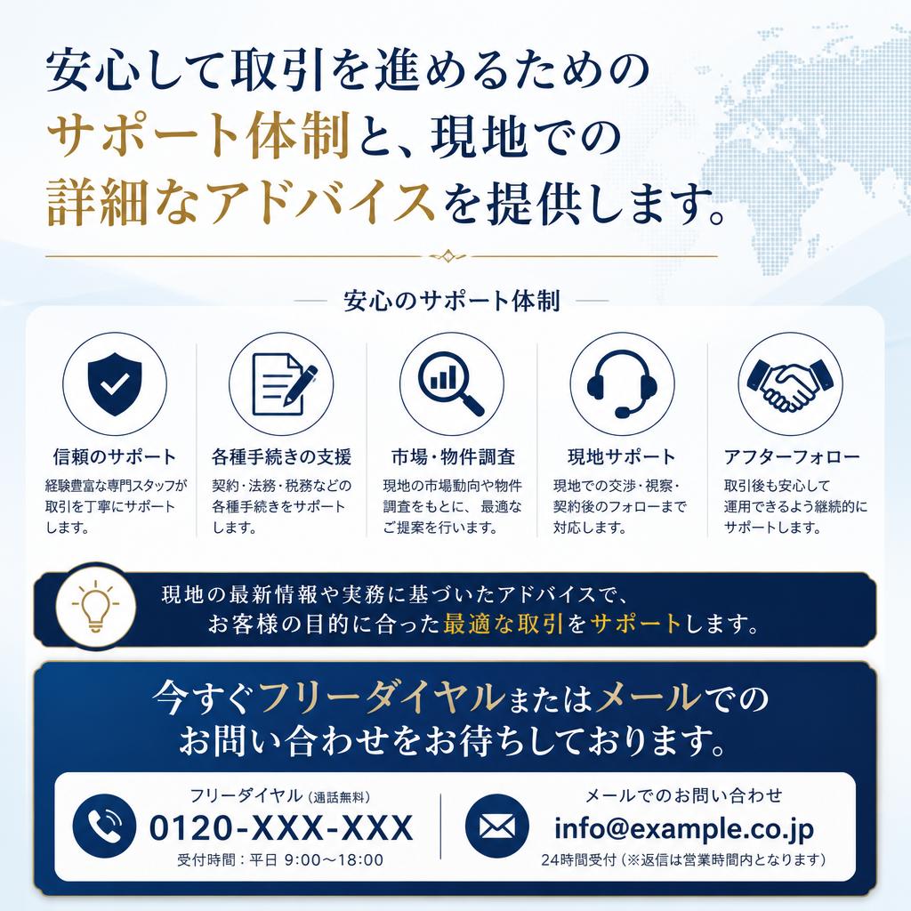 お問い合わせで次のステップへ！