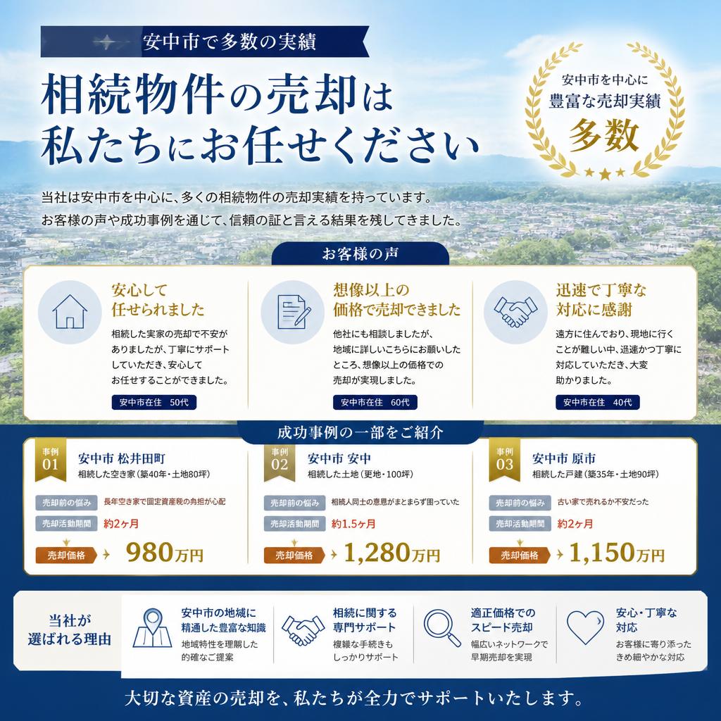 安中市での不動産売却の実績