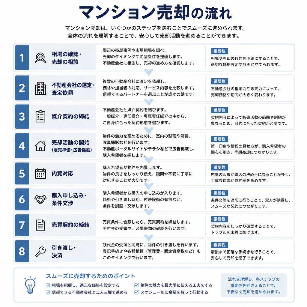 売却の流れを理解する