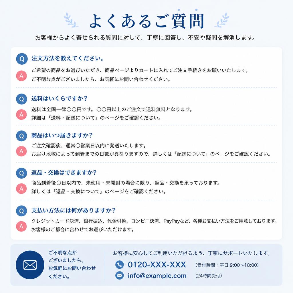 よくある質問と回答