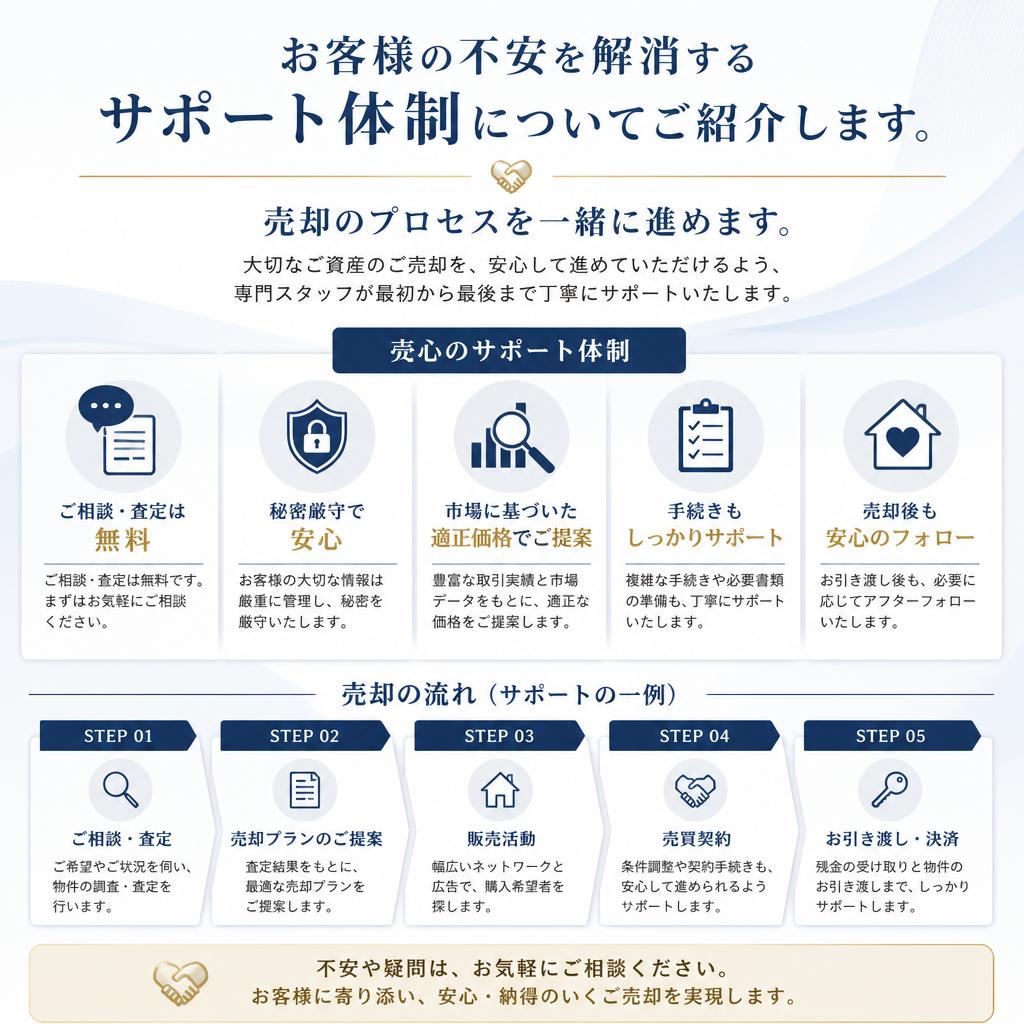 安心できるサポート体制