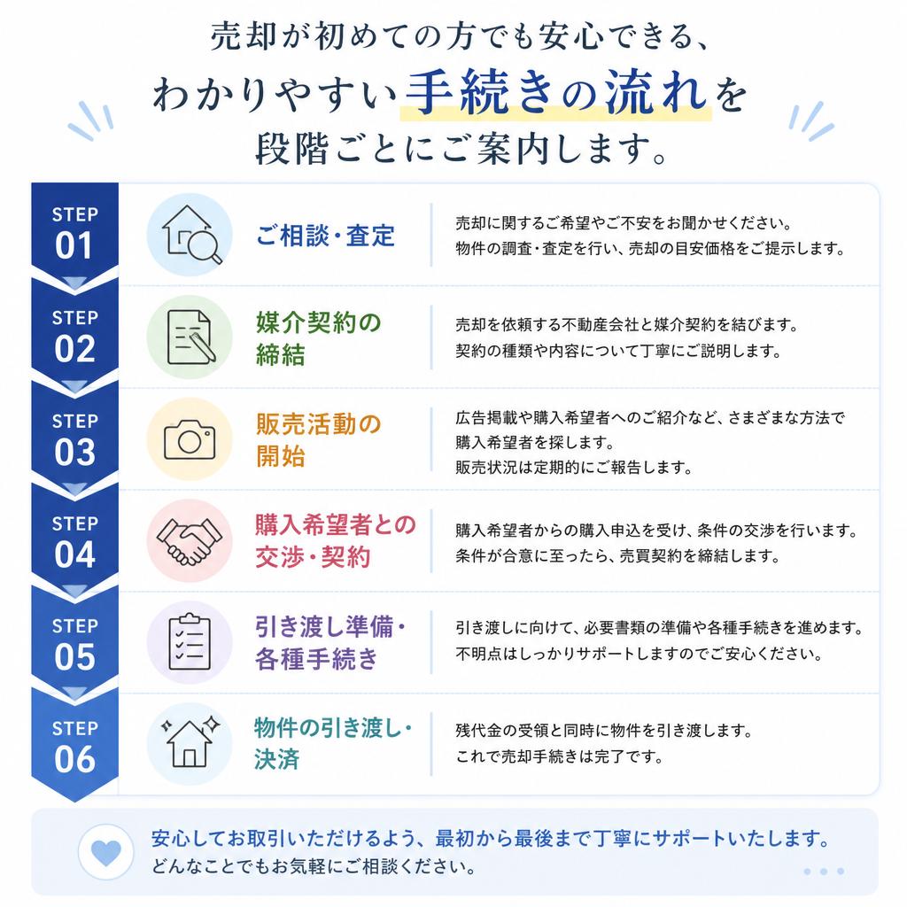 スムーズな売却手続きの流れ解説