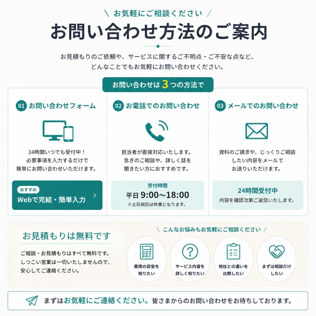 今すぐご相談を！