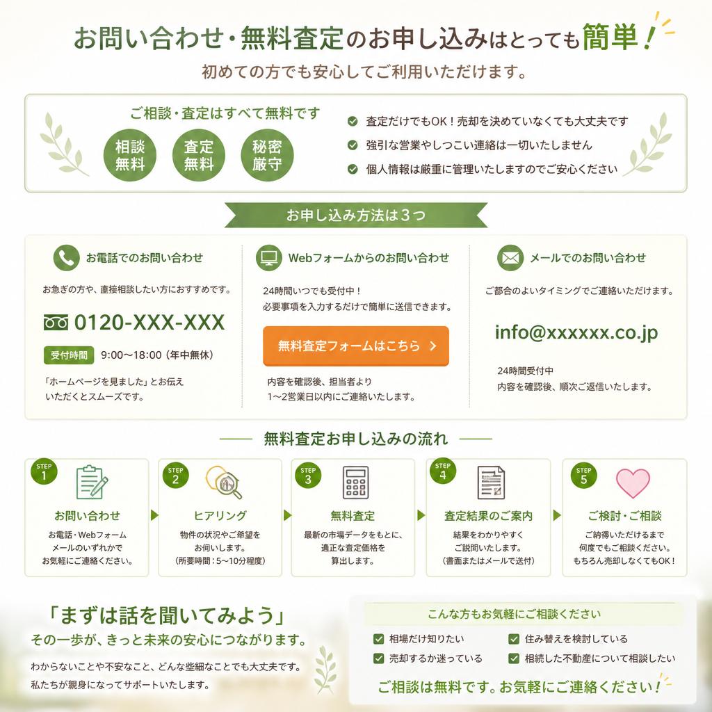 まずは無料相談に！