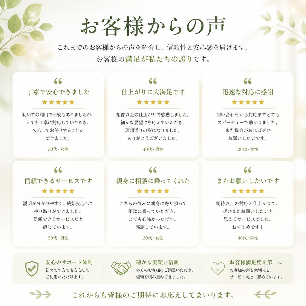 お客様の声