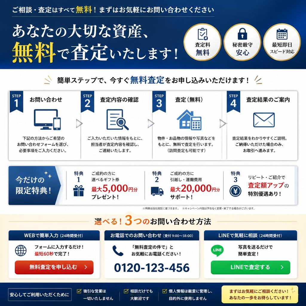 無料査定のお申し込み