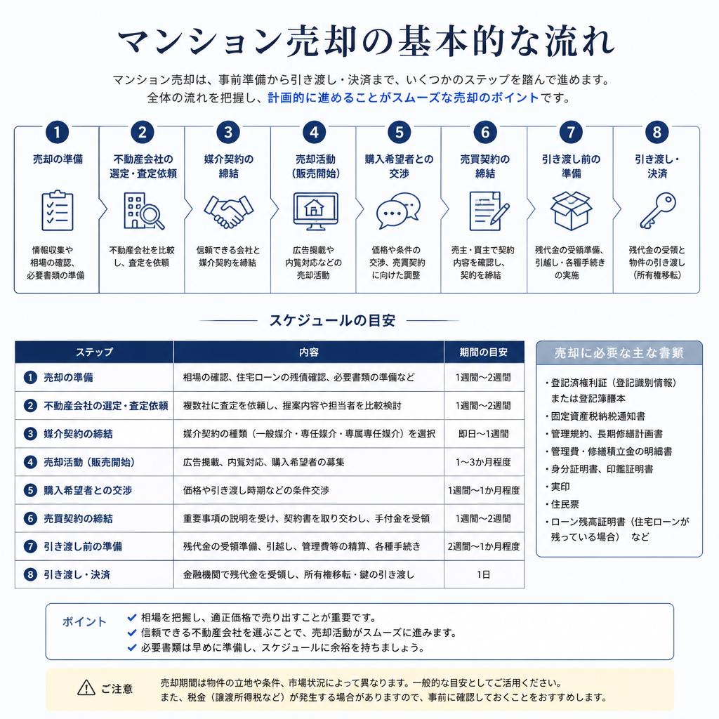 マンション売却の流れ