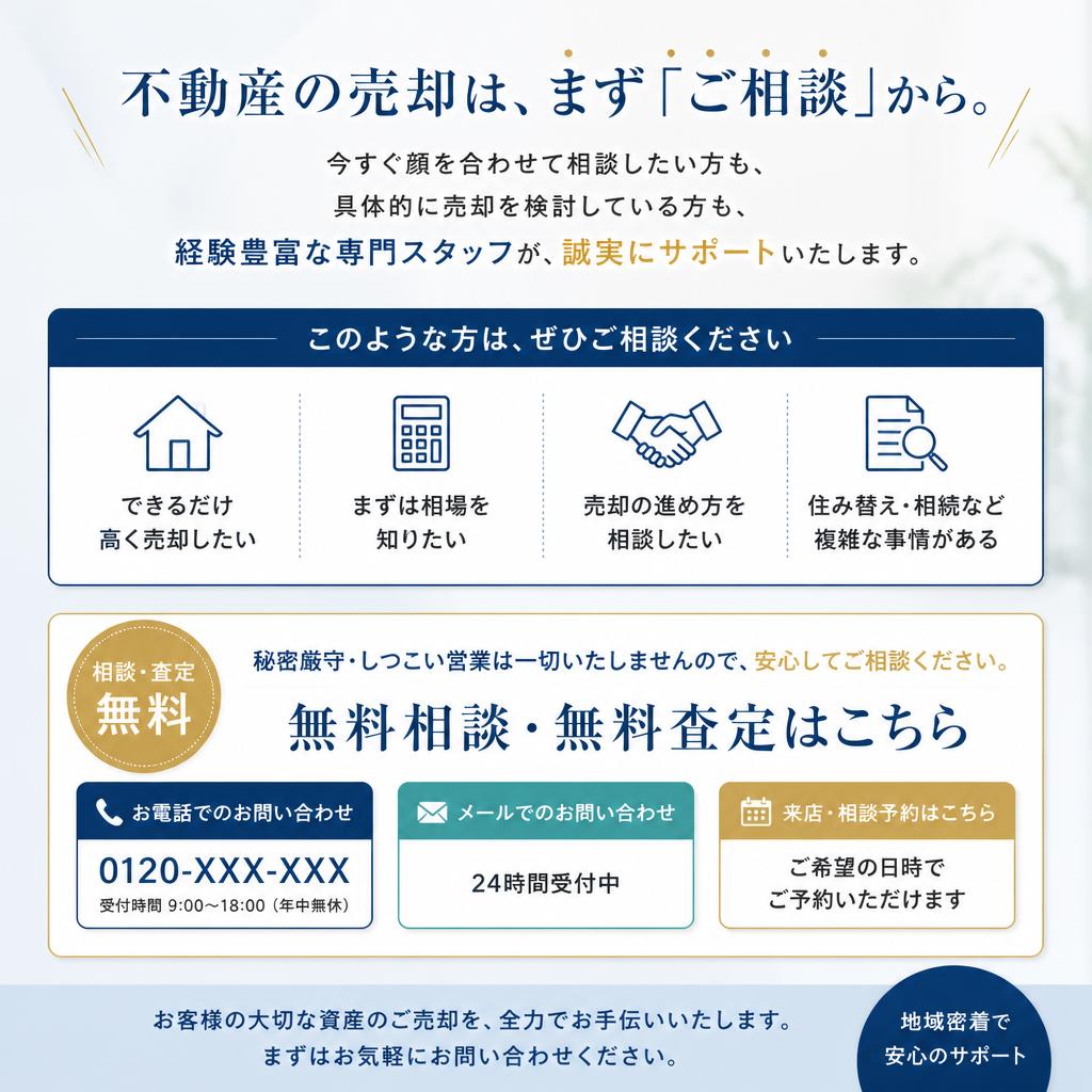 まずはお問い合わせを！
