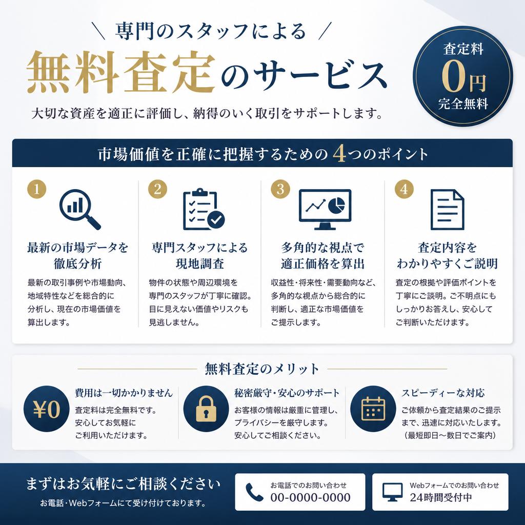 専門スタッフによる無料査定