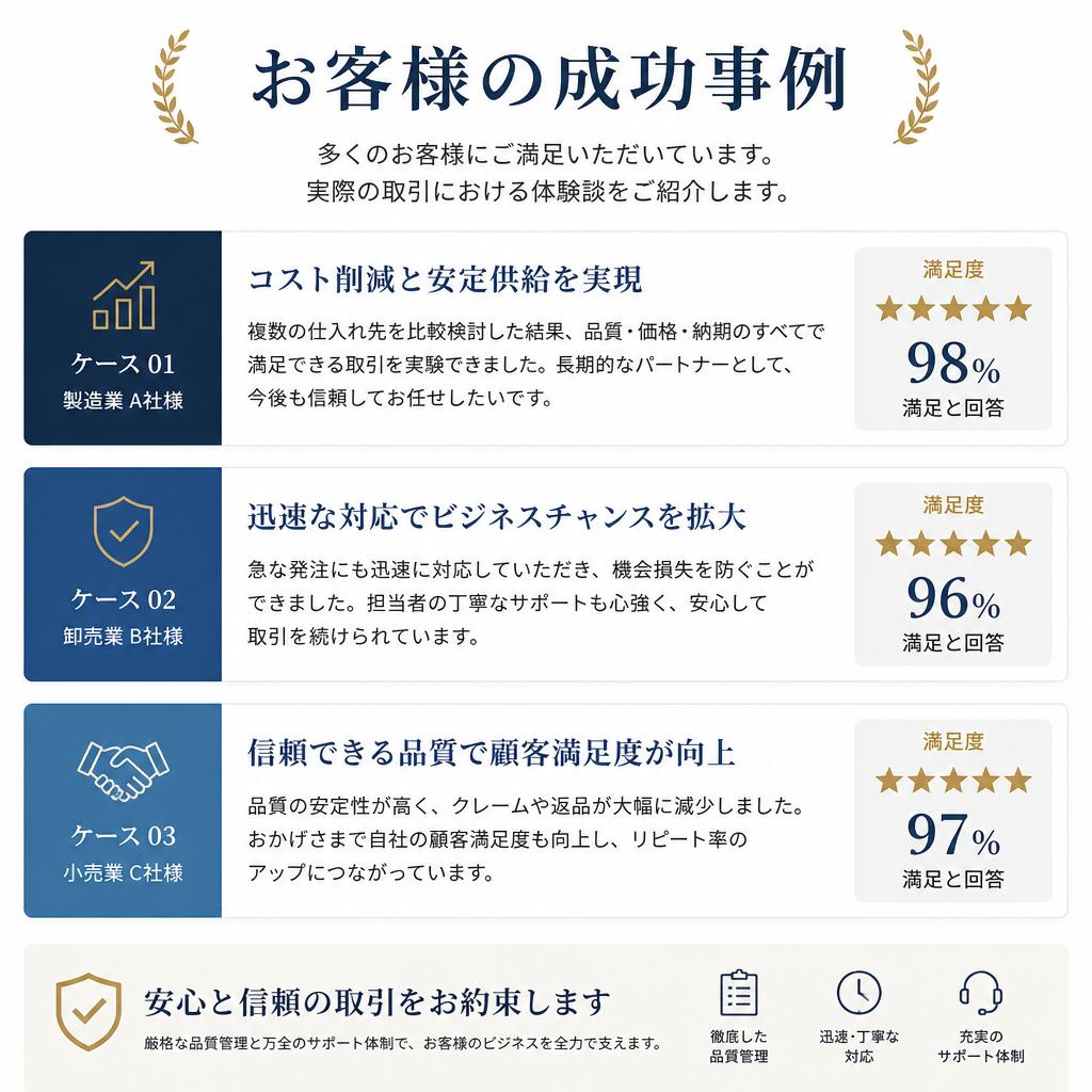 顧客の声と成功事例