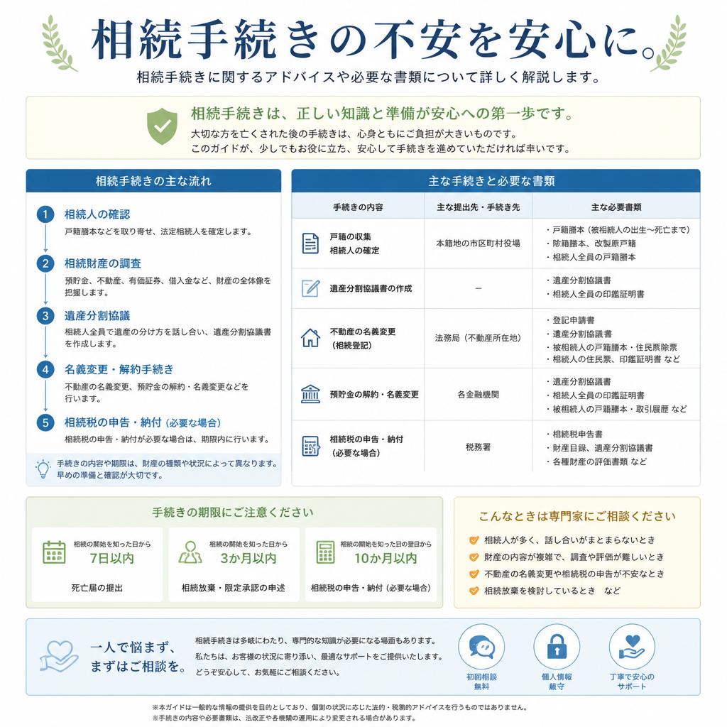 相続手続きのサポート