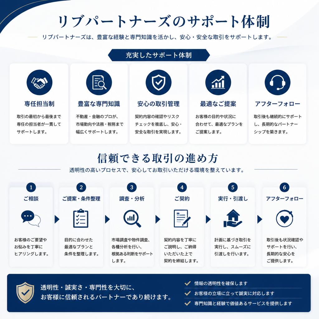 安心のサポート体制