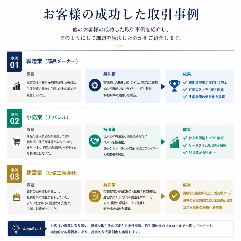 実際の取引事例