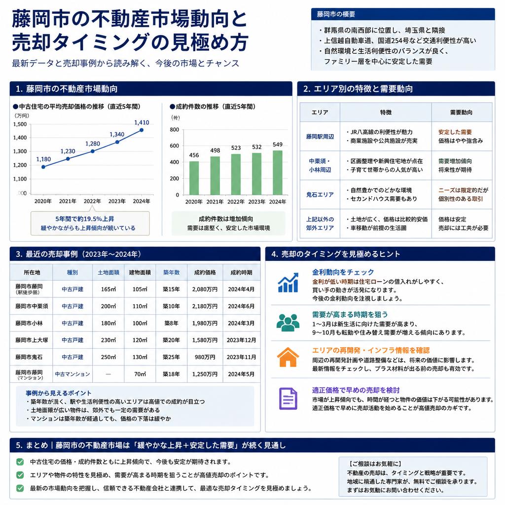藤岡市の不動産市場の現状