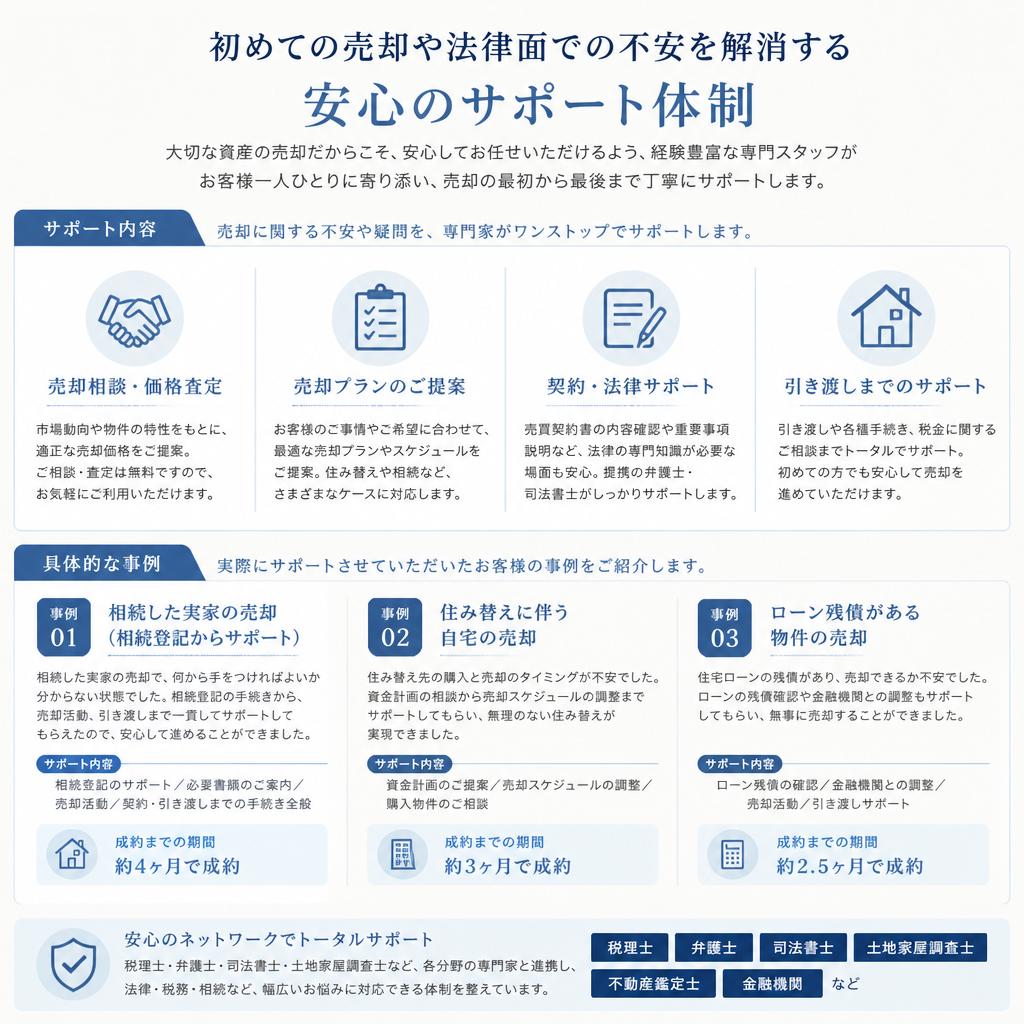 4. お客様の不安を解消するサポート