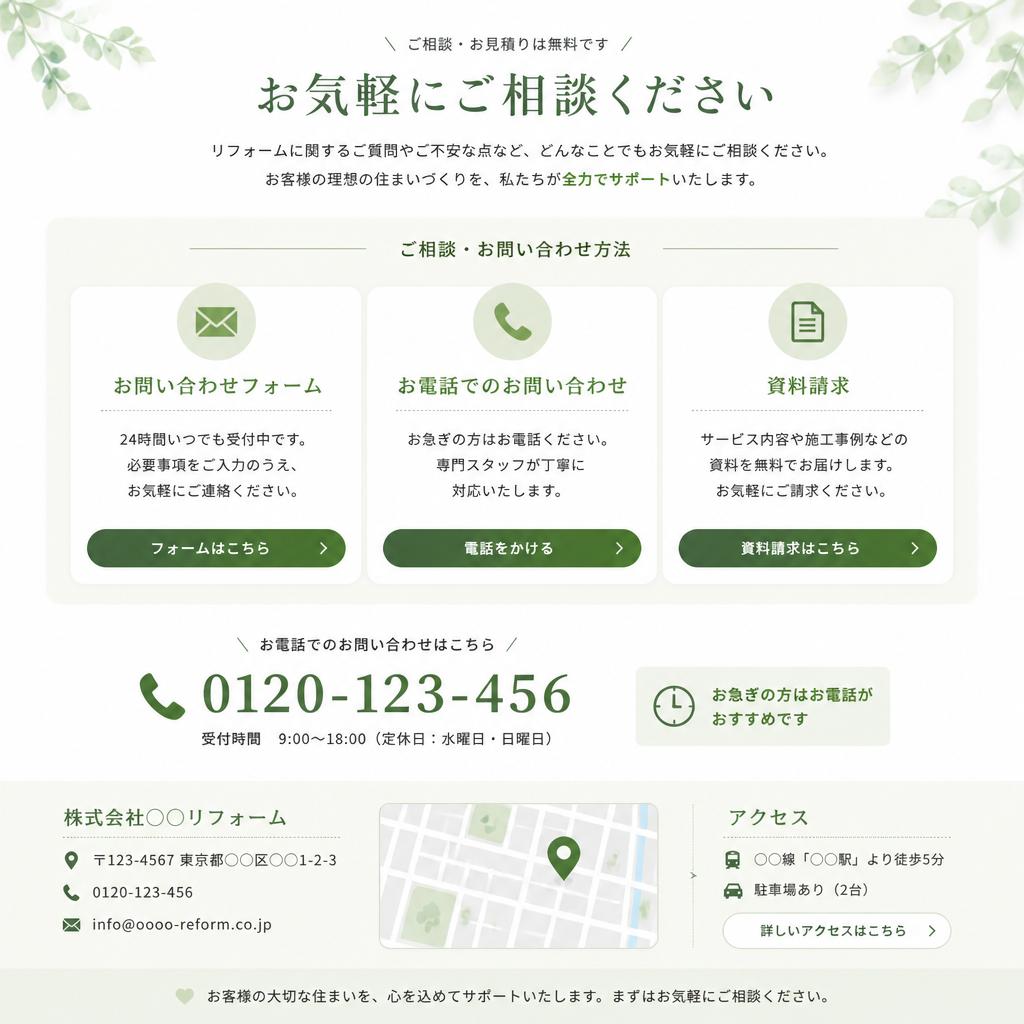 7. お問い合わせはお気軽に！