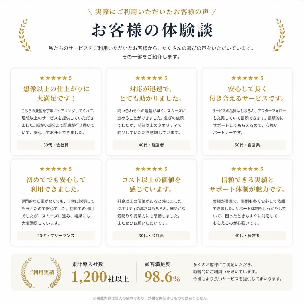お客様の声