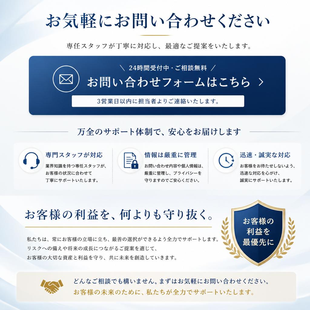 お問い合わせ – まずは一歩踏み出してみませんか？