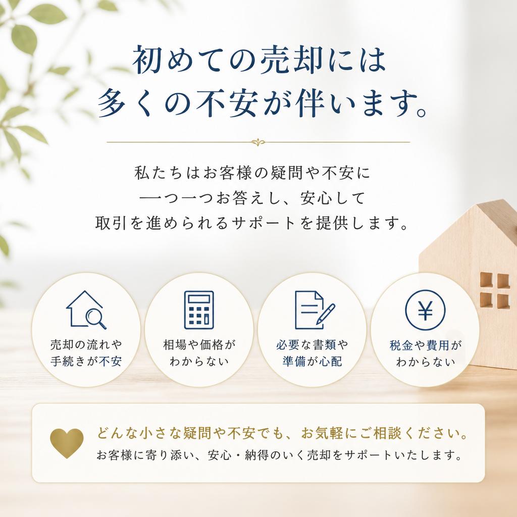 お客様の不安を解消するサポート