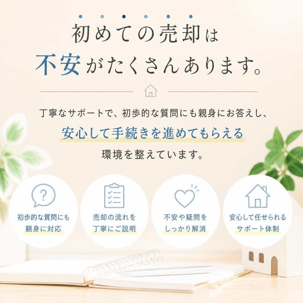 丁寧なサポート体制