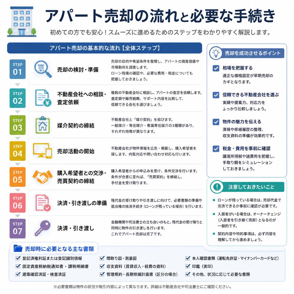 売却の流れと必要な手続き