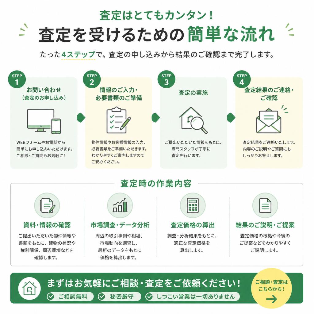 無料査定の流れ