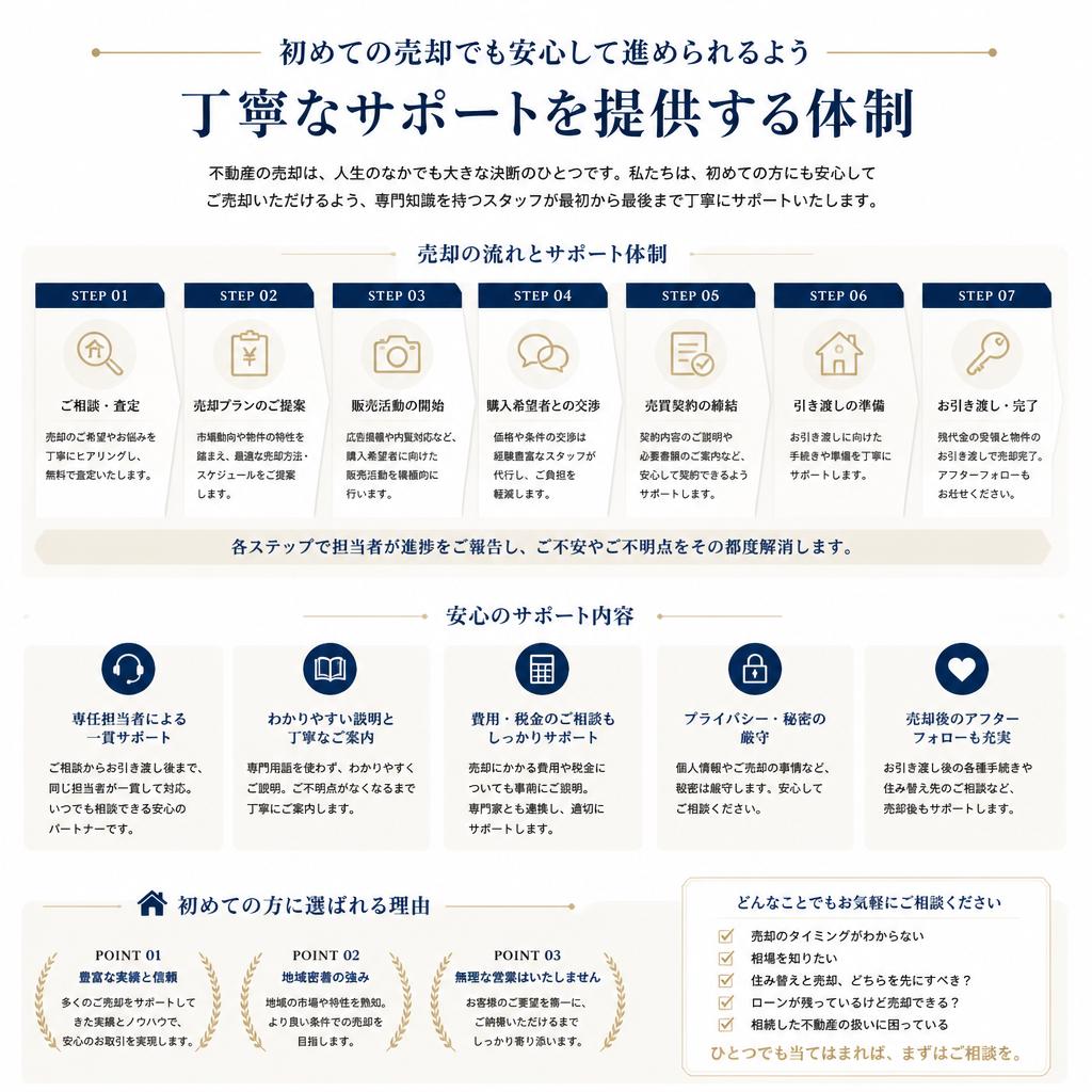 安心のサポート体制